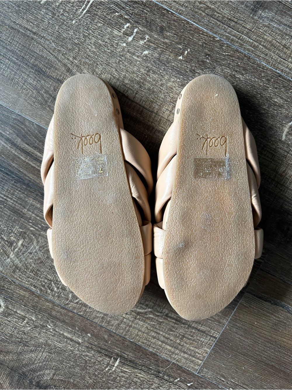 beek Merlin Crisscross Slide Sandals in Beige - Picture 5 of 7
